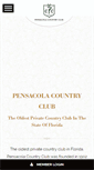 Mobile Screenshot of pensacolacountryclub.com